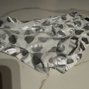 Chic Silver Heart Skirt